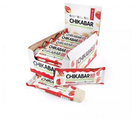 Батончик &quot;Клубника со сливками&quot; Chikabar (60 г)