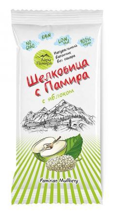 Батончик «Шелковица с Памира» с яблоком Дары Памира (20 г)